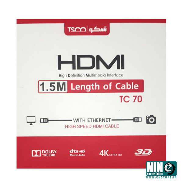  کابل HDMI تسکو مدل TC 70 به طول 1.5 متر